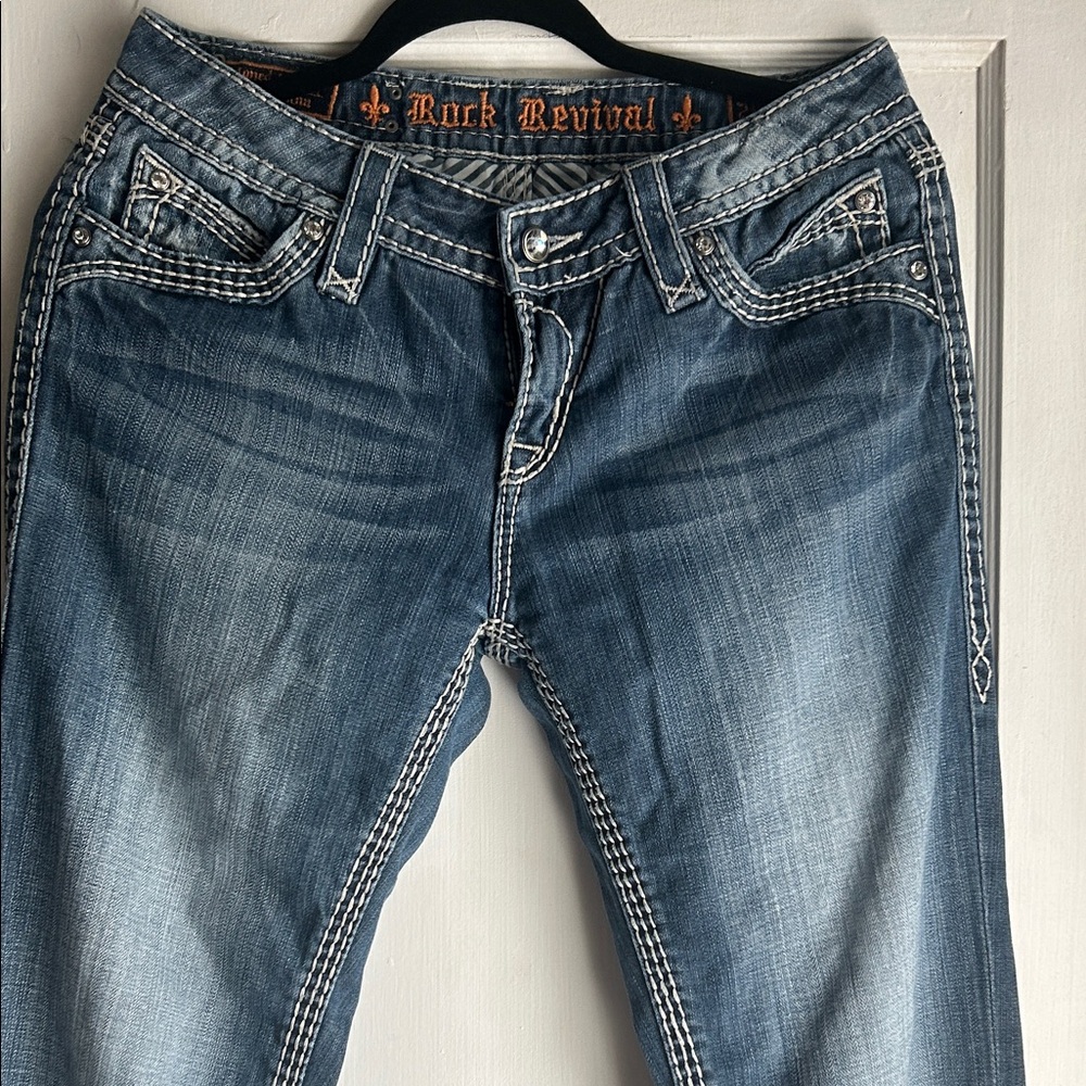 Rock Revival Women's Faded Blue Boot Cut Jeans